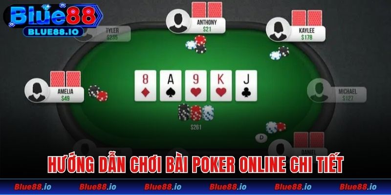 Hướng dẫn chơi bài poker online chi tiết