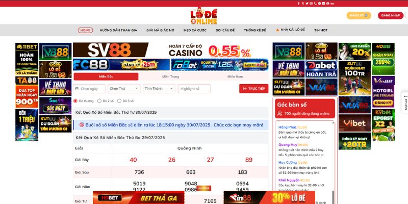 Website chơi lô đề uy tín với nhiều điểm nổi bật